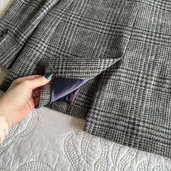 J. Crew - Willa Blazer in Houndstooth Wool - Gray Multi - Picture 14 of 14